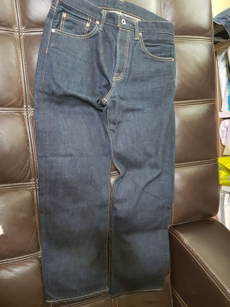 테드맨 컴퍼니(tedman company) 페인팅아트웍진(셀비지 복각 데님)33 웨어하우스 풀카운트 90s 리바이스 이미지