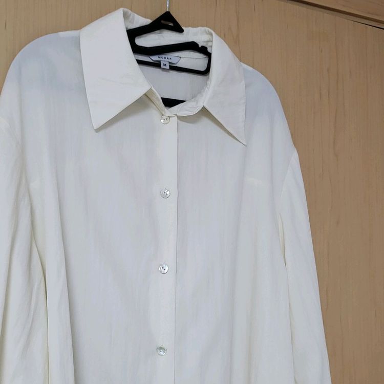 새상품) 모한 mohan 랩 레이어드 셔츠 블라우스 크림 m 이미지