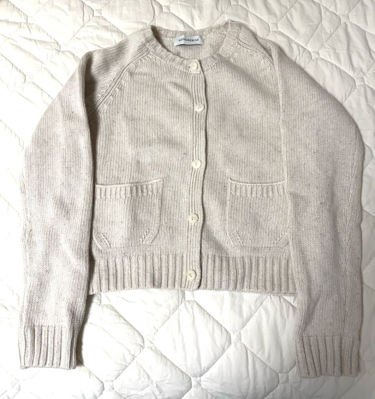 공드린 포켓 니트 가디건 이미지