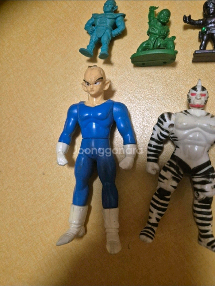 레트로 빈티지 근육맨 제브라 피규어 드래곤볼, 드래곤볼 퀘스트 타이의 대모험 피규어 고무장난감 이미지