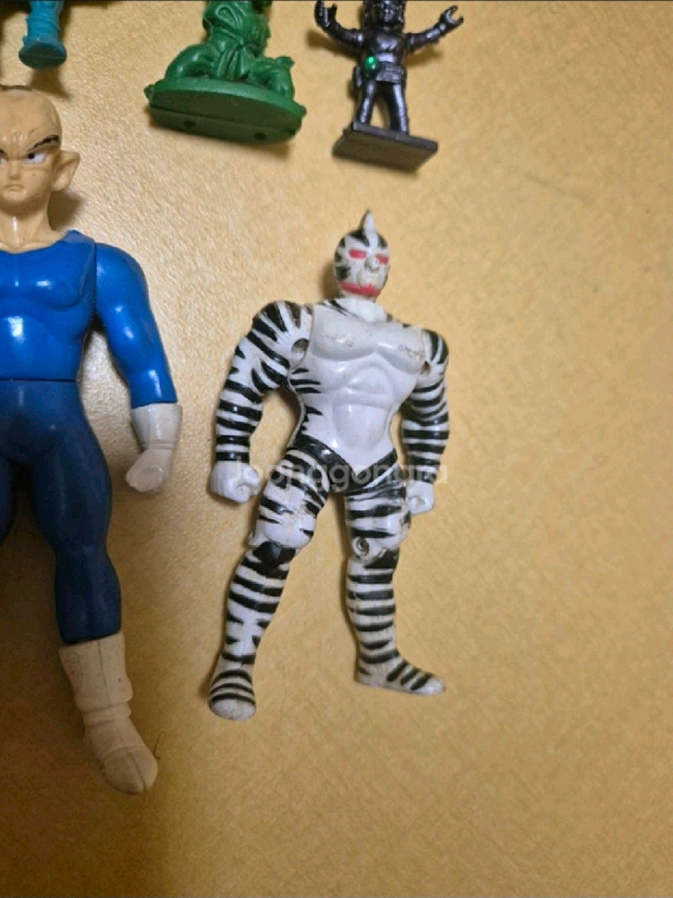 레트로 빈티지 근육맨 제브라 피규어 드래곤볼, 드래곤볼 퀘스트 타이의 대모험 피규어 고무장난감 이미지