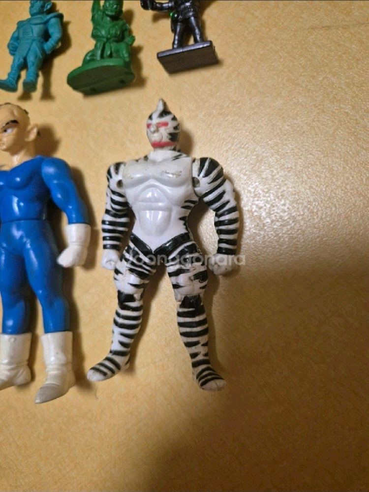 레트로 빈티지 근육맨 제브라 피규어 드래곤볼, 드래곤볼 퀘스트 타이의 대모험 피규어 고무장난감 이미지