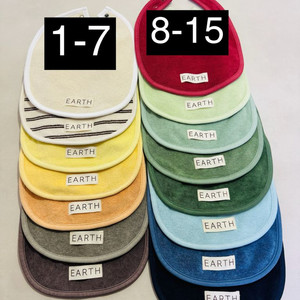 얼쓰빕(earth bib)턱받이 15컬러 팝니다. 이미지