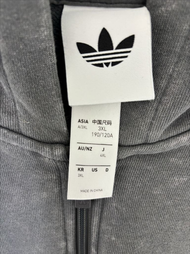 아디다스 팀가이스트 풀집 후디 그레이 3XL 이미지