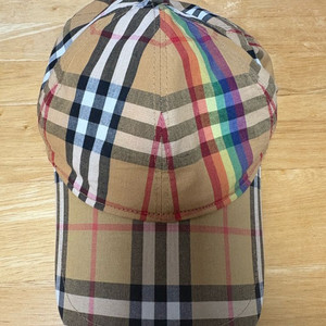 버버리 체크 레인보우 볼캡모자 M/L 이미지