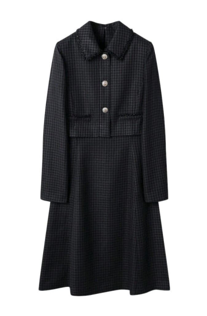 듀엘 트위드 원피스 55 sjsj 오즈세컨 레니본 샤틴 보브 지컷 에고이스트 이미지