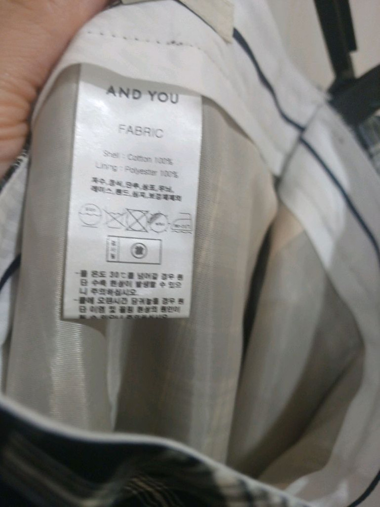 앤유 체크 플리츠 스커트 (55) 이미지