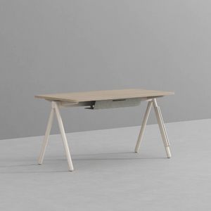 데스커 멀티데스크 책상 1400*700 오크 이미지