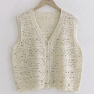 여성부클조끼가디건 프리사이즈 이미지