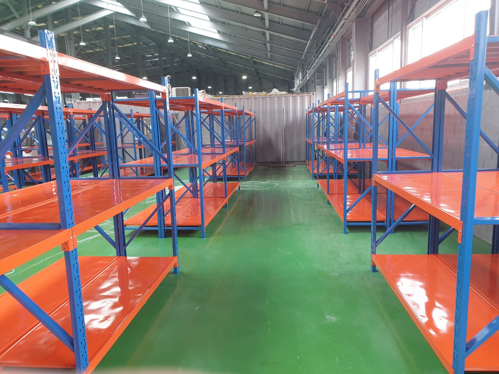 철제앵글 무볼트앵글 농림창고용 앵글 철제선반 중량랙 새제품 고릴라랙 이미지