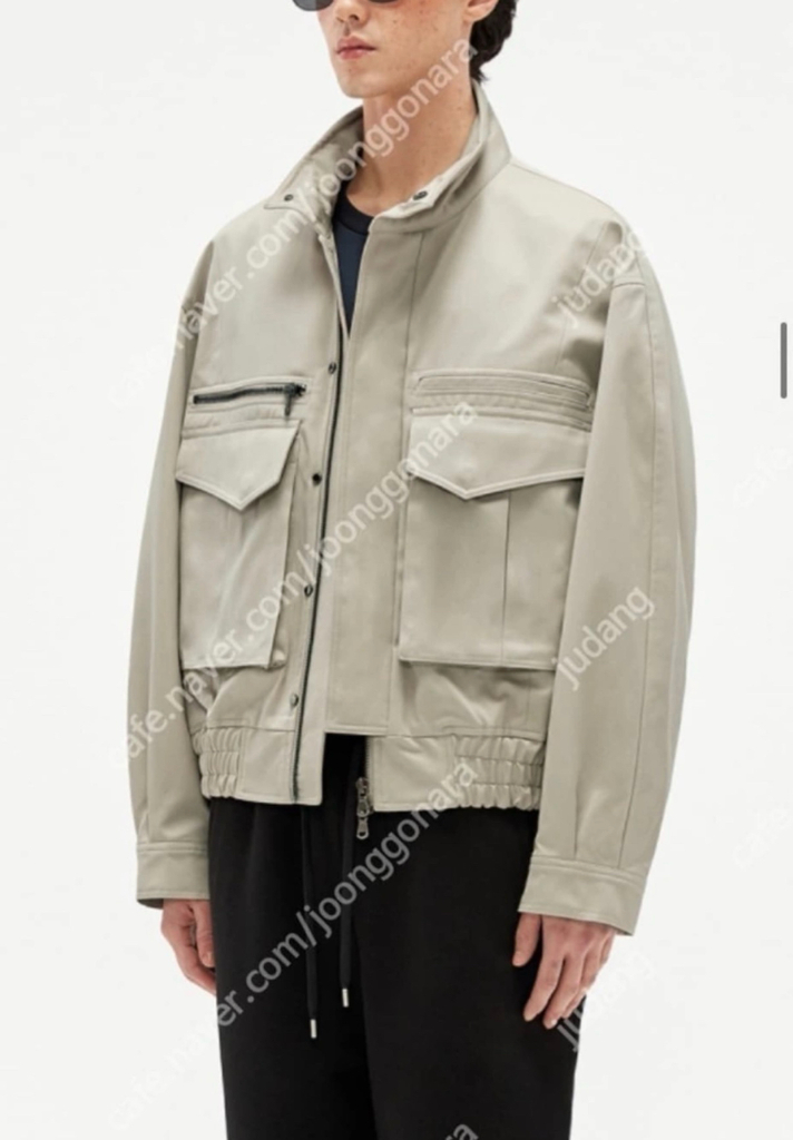 엘무드 GEAR 오버핏 트러커 자켓 베이지 이미지