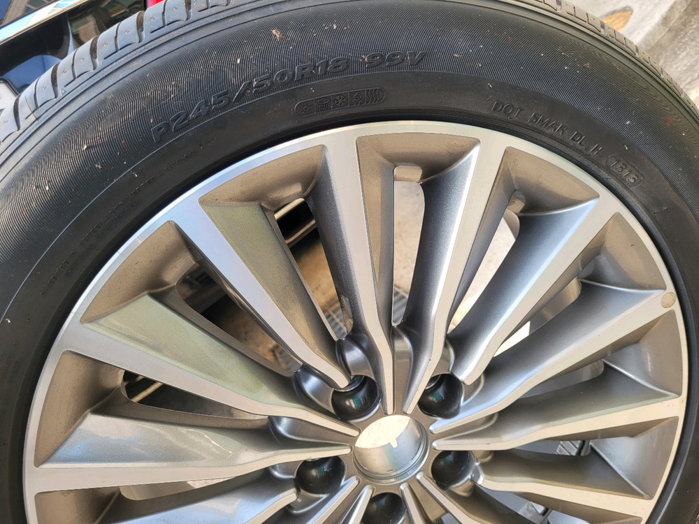 에쿠스 순정18인치휠타이어 1개 이미지