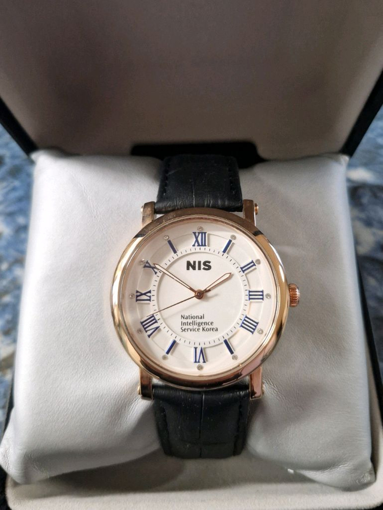 국정원 절대시계 NIS 남성용 보석시계 미사용 수집품 이미지