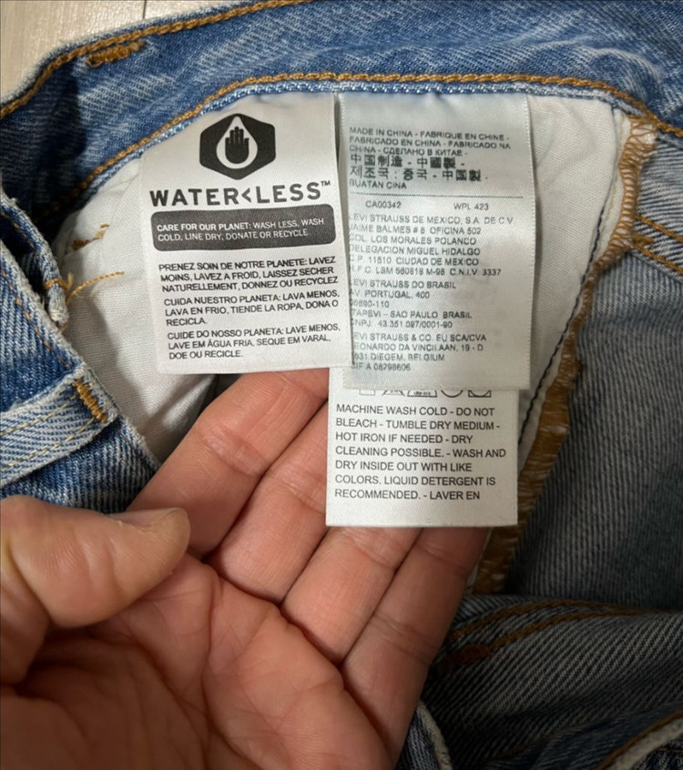 리바이스 501 청바지 이미지