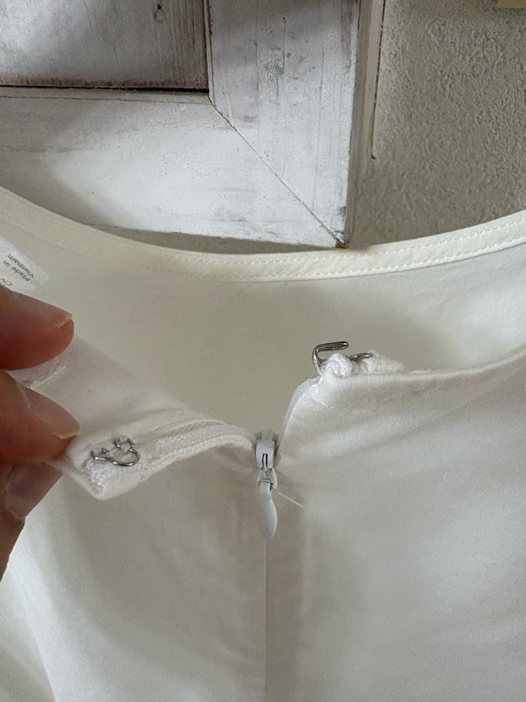 COS 화이트 셔링소매 블라우스 이미지