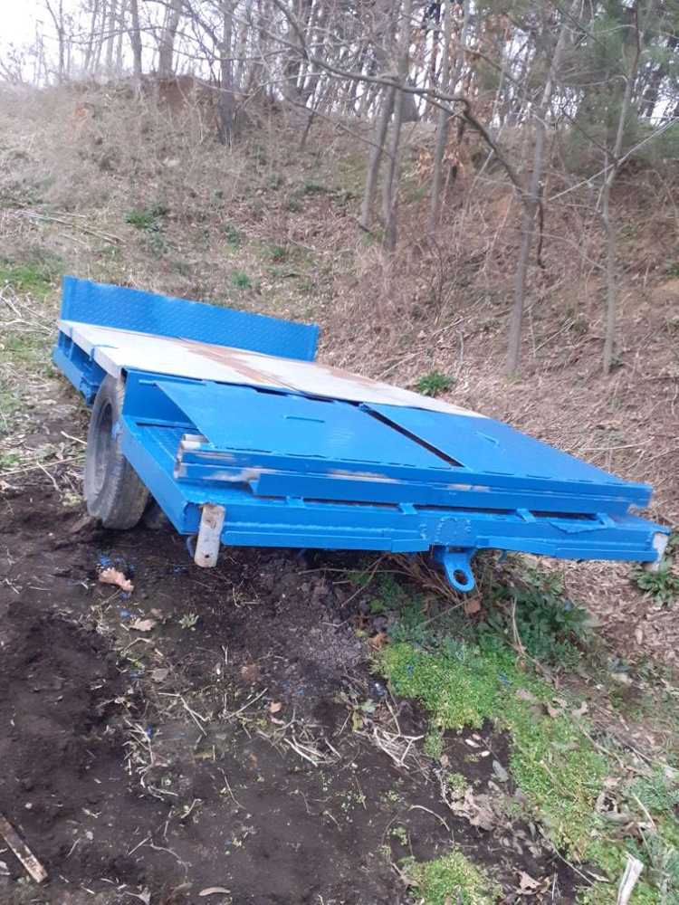 추레라 고하중 지게차 쌍타이어 이미지