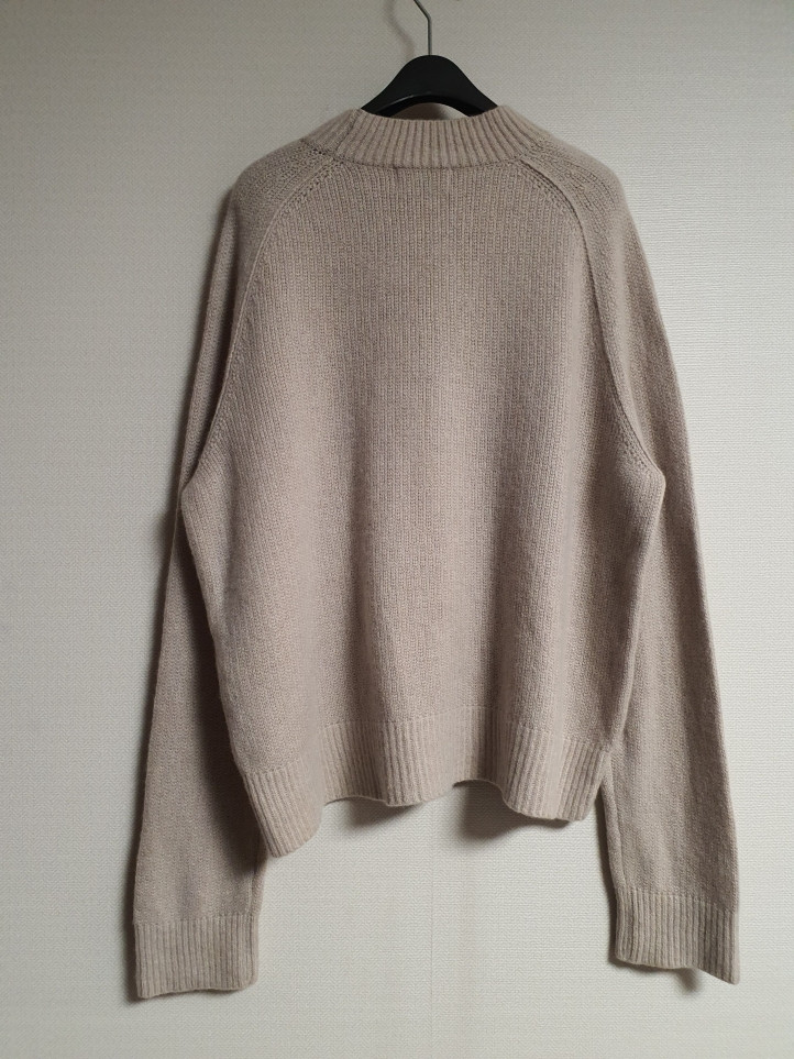 타임 time 벨벳 로고 캐시미어 울 니트 탑 프리사이즈 정품 이미지