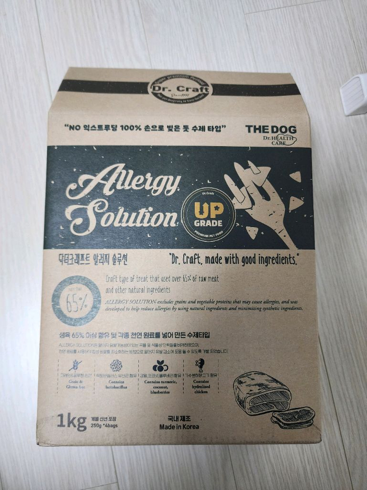 더독 닥터크래프트 저알러지 강아지 사료 싸게 팝니다. 이미지