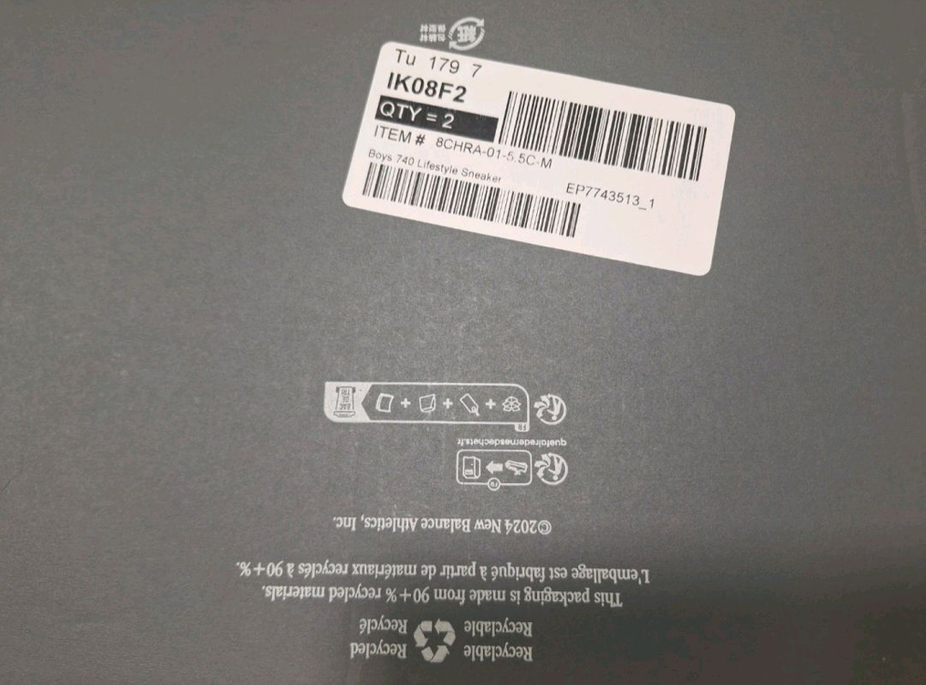 (사이즈 240~245) 뉴발란스 740 키즈 운동화 Grey White 이미지