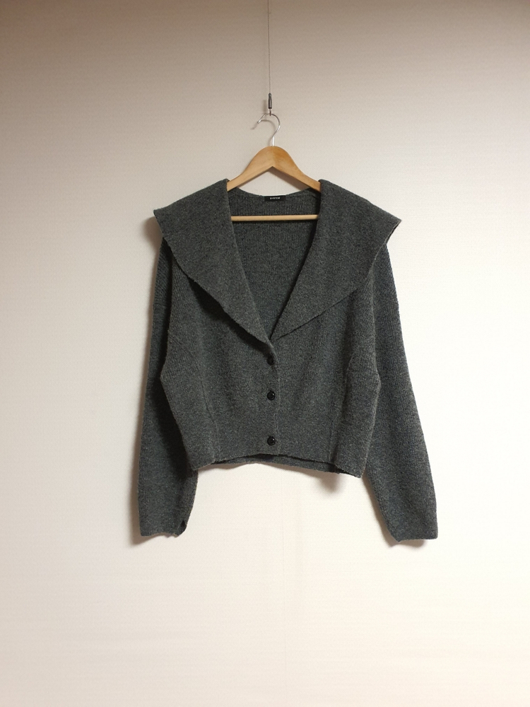 시스템 SYSTEM 카멜 블렌드 세일러 칼라 가디건 프리사이즈 이미지