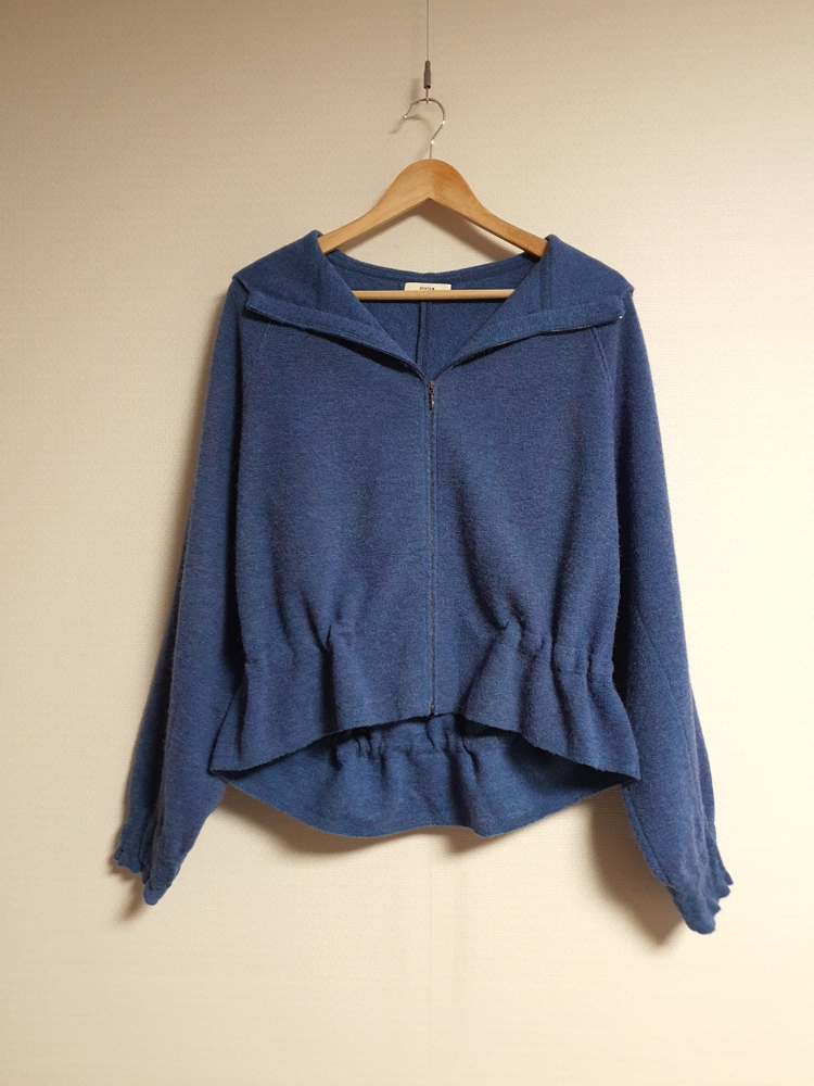 시스템 system 알파카 후드 집업 가디건 자켓 프리사이즈 이미지