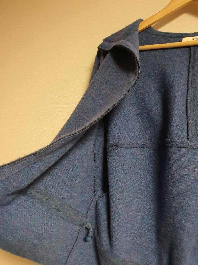 시스템 system 알파카 후드 집업 가디건 자켓 프리사이즈 이미지