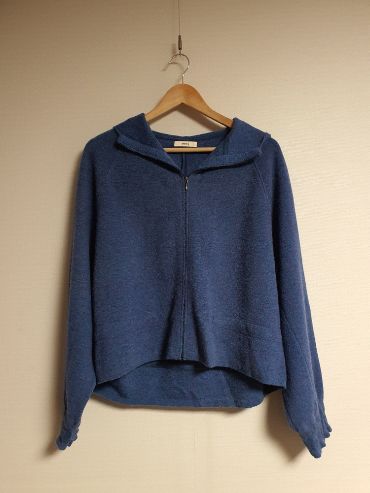 시스템 system 알파카 후드 집업 가디건 자켓 프리사이즈 이미지