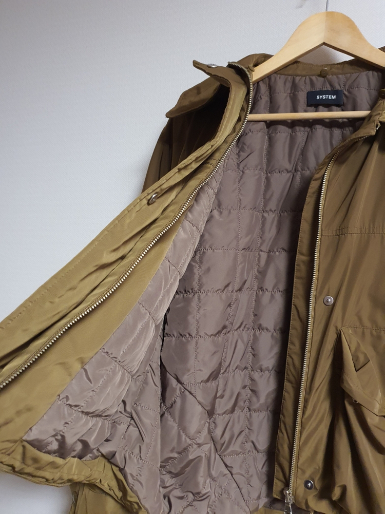 시스템 system 세일러 니트 카라 퀼팅 패딩 점퍼 55 사이즈 정품 이미지