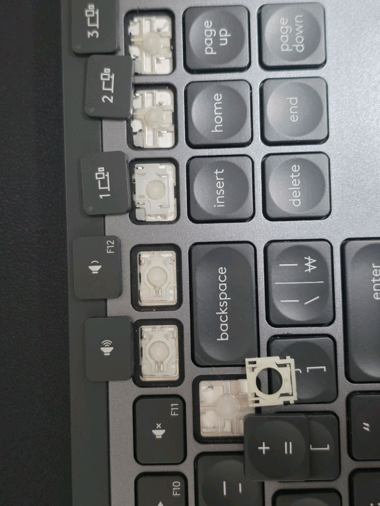 로지텍 MX Keys 키보드 키캡 힌지 미니호환 이미지