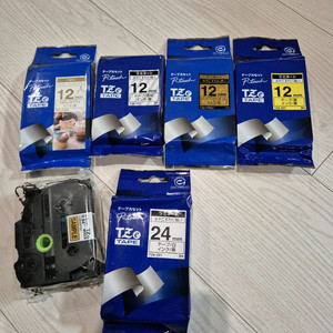 P-touch TZe tape 일괄 이미지