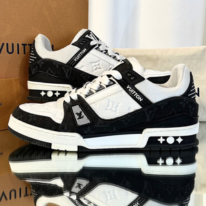 [7.5 사이즈] 루이비통 LV 트레이너 스니커즈 모노그램 데님 범고래 이미지