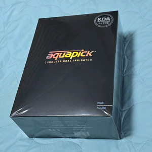 완전 미개봉 아쿠아픽 AQ-230블랙 무선구강세정기 새상품 판매합니다 이미지