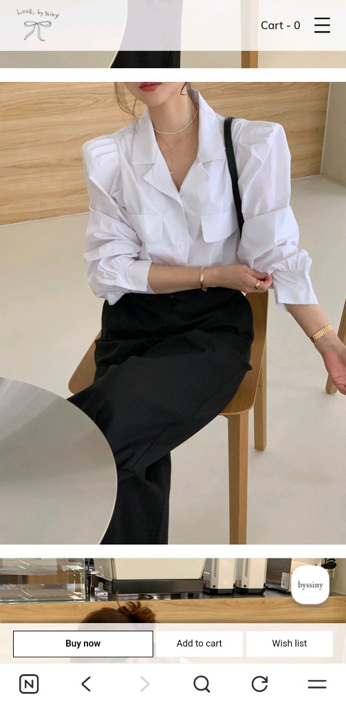 [오늘만]바이씨니 자켓블라우스 이미지