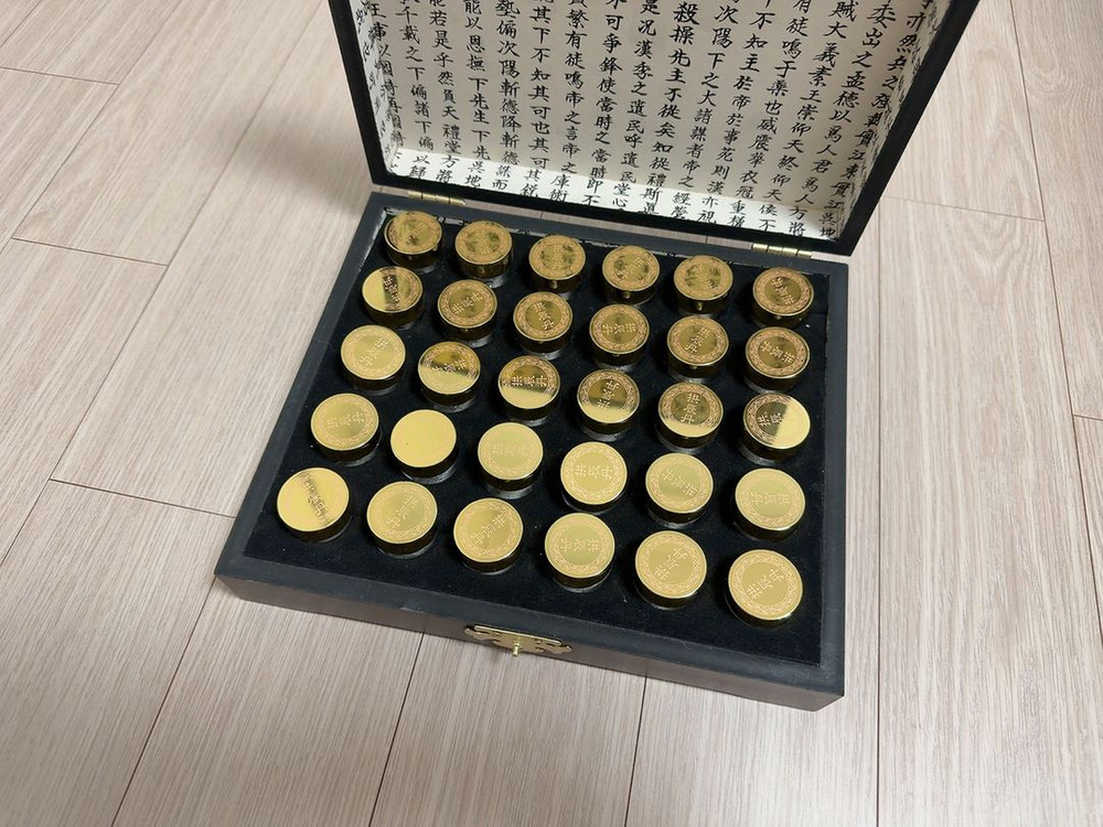 휴대용 알약통 케이스 원목 비타민 약수납장 상비약 약서랍장 미니 약통 중형 우드 지류함 나무색 이미지