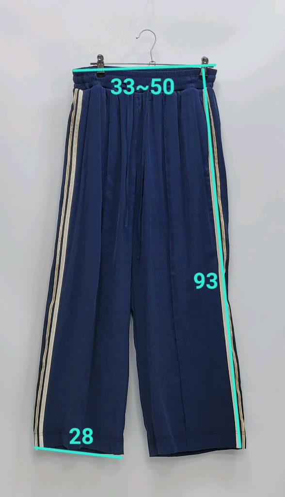 voca vaca 보카바카 와이드 밴딩 트랙 팬츠 / 여 S 네이비 이미지