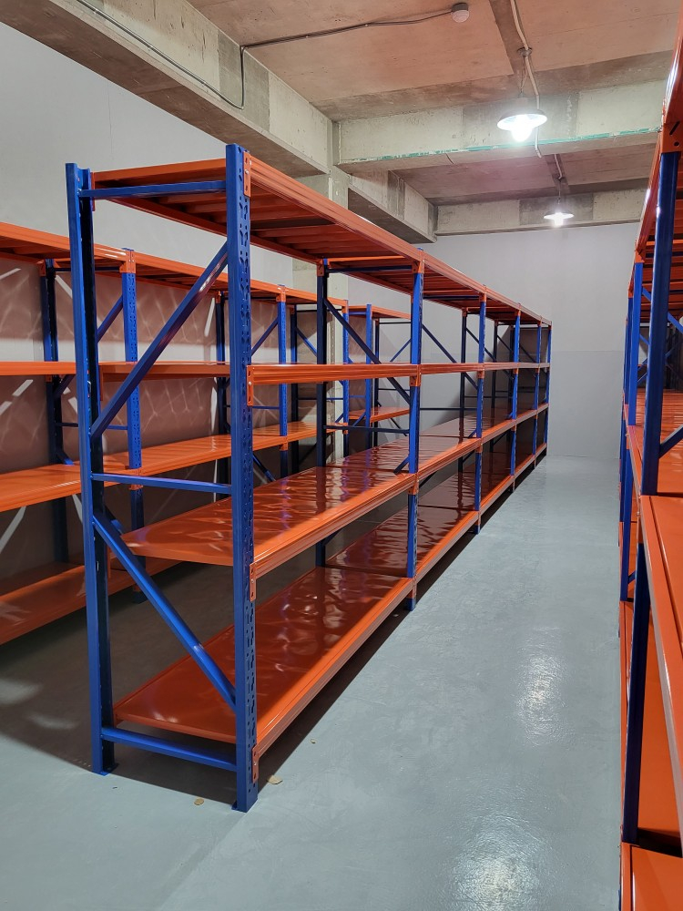 쇼핑몰 공장 창고 매장용 철제다이 철제선반 무볼트앵글 새제품 이미지