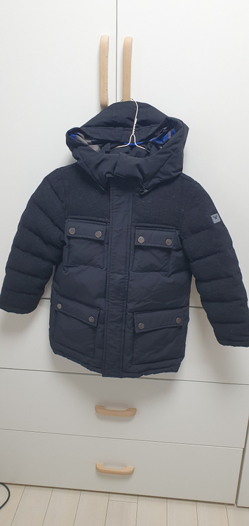 아르마니 주니어 스모키 블루 다운 자켓 판매(120) 이미지