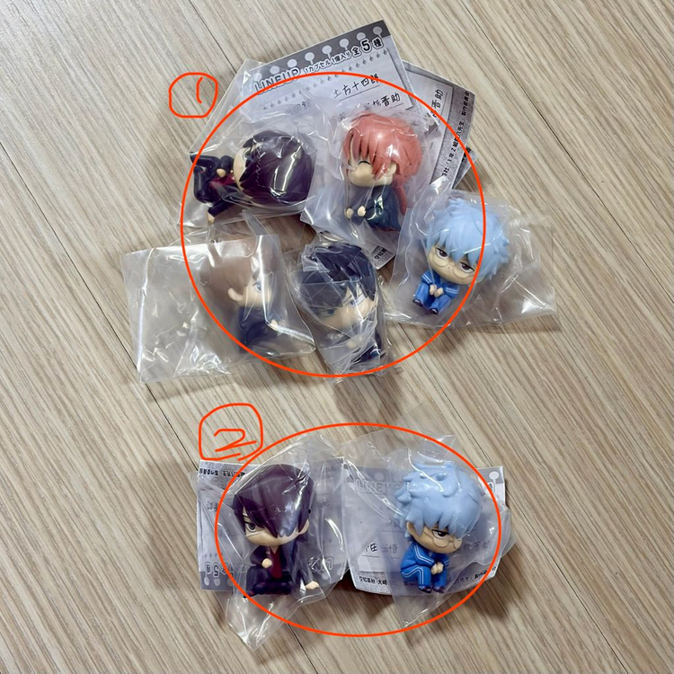 은혼 삼젯 가챠 마치보케 풀세트 긴파치 히지카타 소고 카무이 신스케 이미지