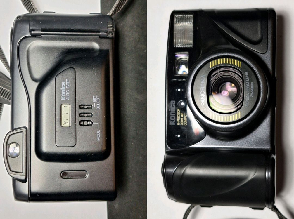 코니카 파노라마 줌 28-56 필름카메라 빈티지 레트로 로모 앤틱 y2k 일본 감성 필카 촬영 사진 이미지