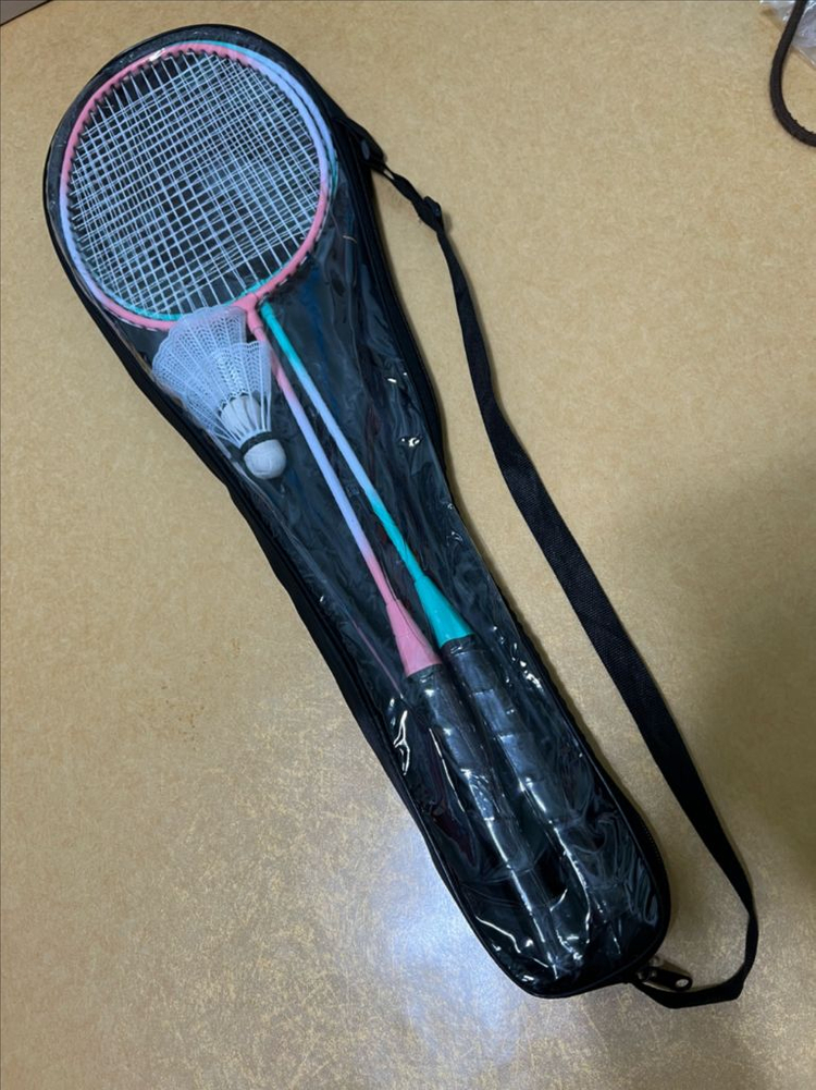 배드민턴 라켓 2인 세트 (셔틀콕 2개) 새상품 이미지