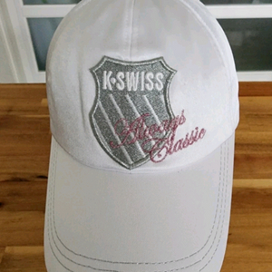 K-SWISS 클래식 볼캡 화이트 모자 이미지