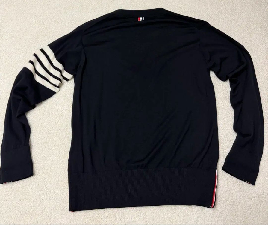 4사이즈 톰브라운 남성 사선완장 네이비 가디건 이미지