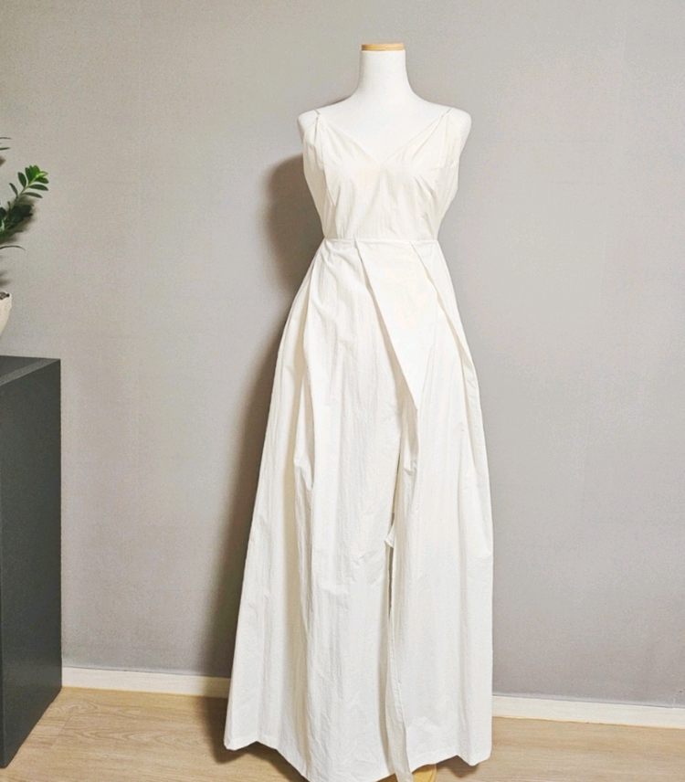 DINT딘트 플린 브이넥슬리브리스볼륨맥시원피스(2컬러) 이미지