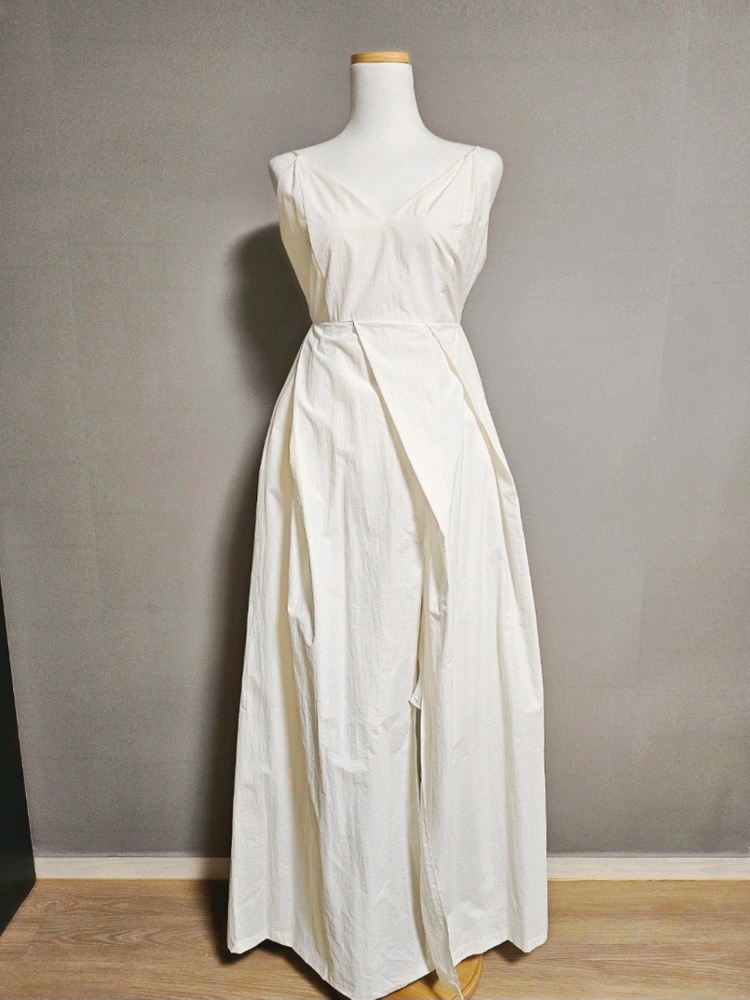 DINT딘트 플린 브이넥슬리브리스볼륨맥시원피스(2컬러) 이미지