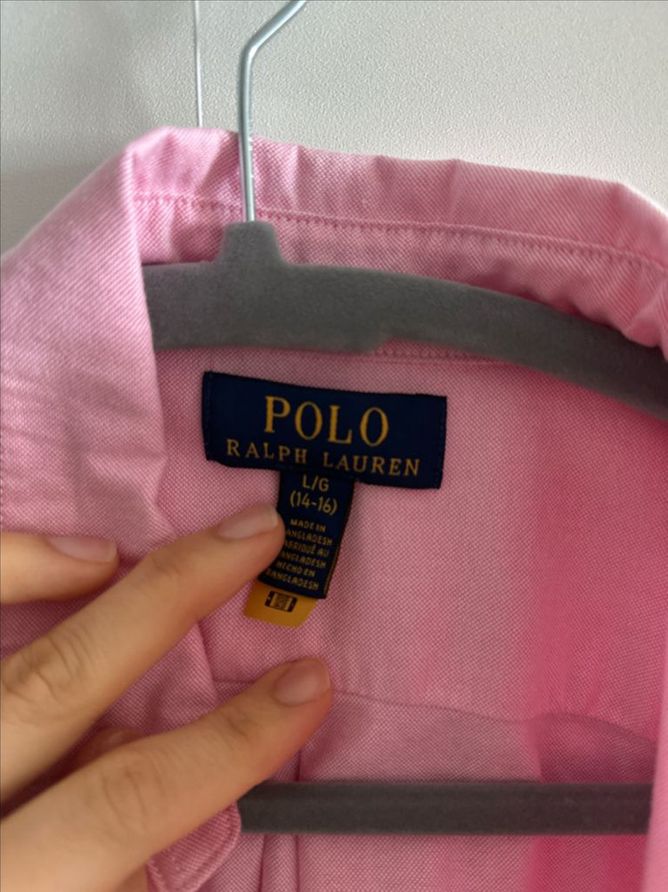 정품 폴로 보이즈 랄프로렌 핑크 셔츠 여성55- 55반 이미지