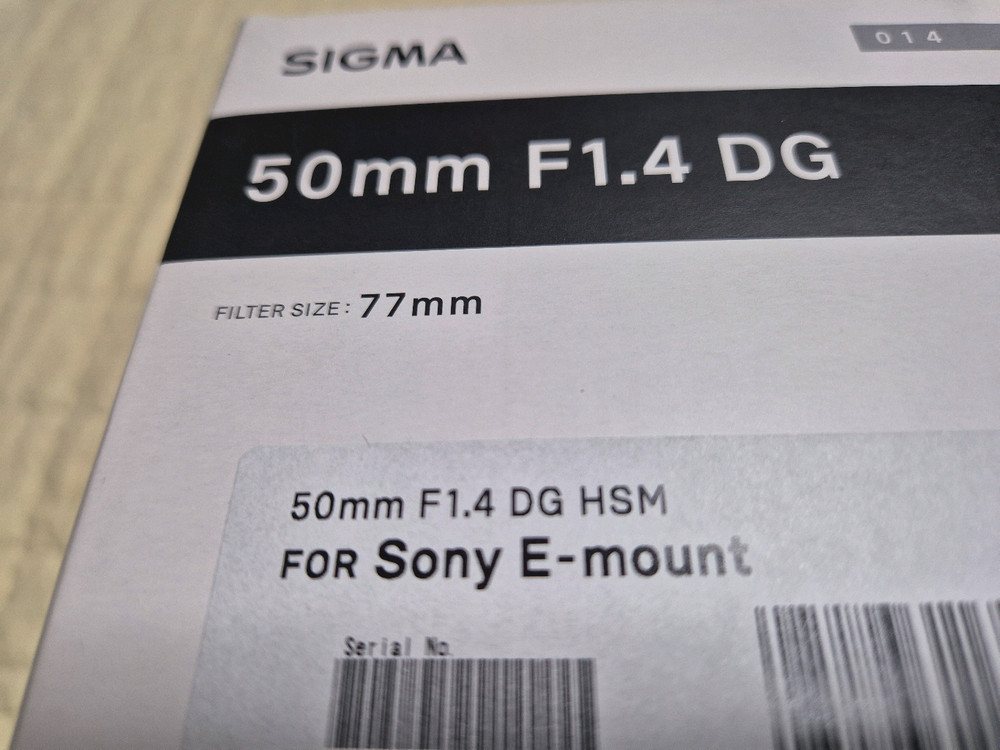 소니용 시그마 50mm f1.4 dg 이미지