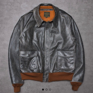 아카펠라클로딩 LOT.411 A-2레더 자켓 A2. 42size 이미지