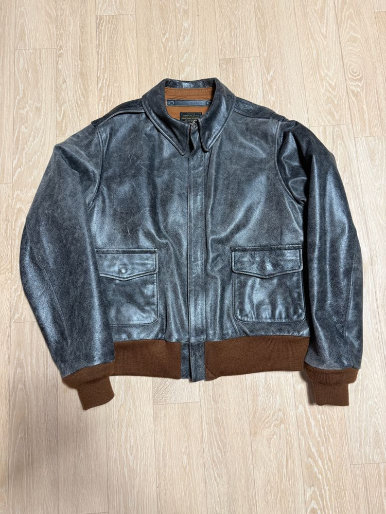 아카펠라클로딩 LOT.411 A-2레더 자켓 A2. 42size 이미지