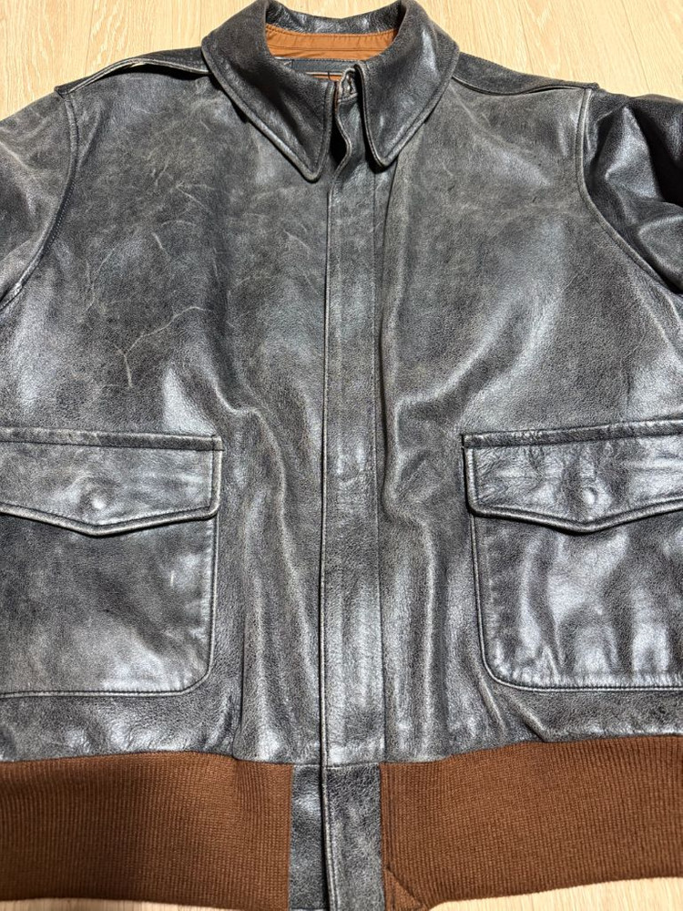 아카펠라클로딩 LOT.411 A-2레더 자켓 A2. 42size 이미지