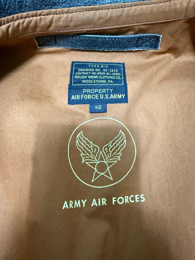 아카펠라클로딩 LOT.411 A-2레더 자켓 A2. 42size 이미지